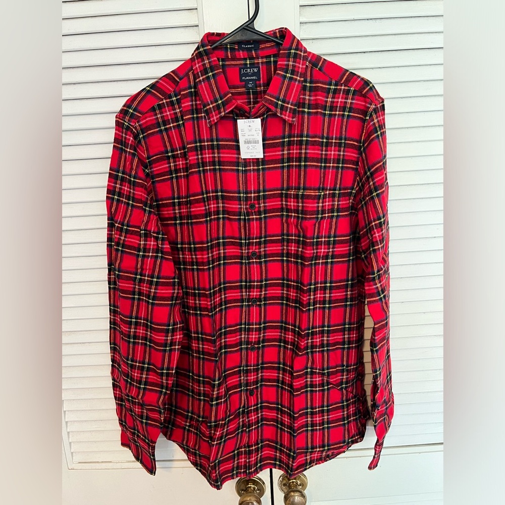 J.CREW | Button Down | Red/Blue | Size M